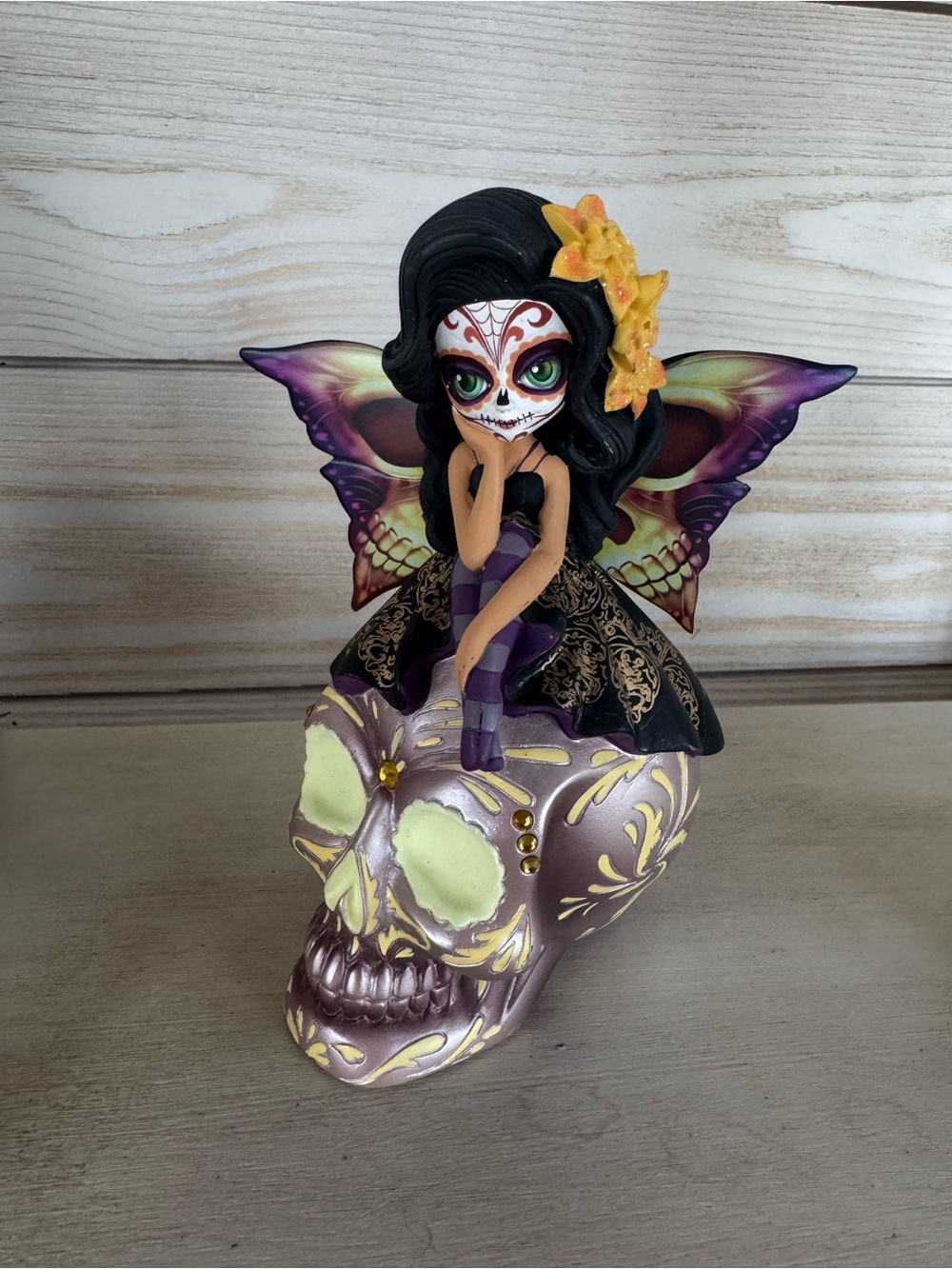 Spirit of the Inspiring Hope" sugar skull fairy figurine Jasmine Becket